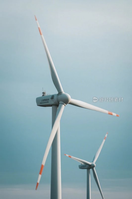 风力发电机实景图