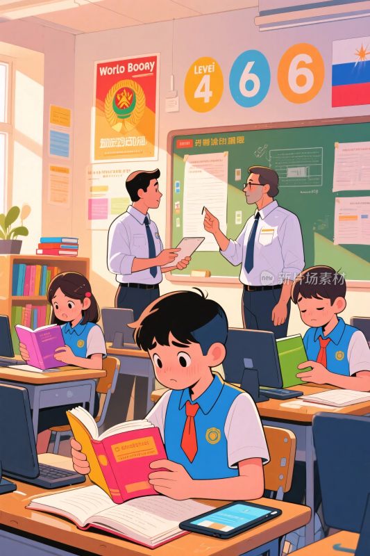 课堂上师生互动场景