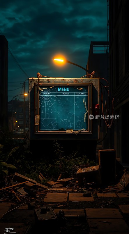 废弃城市中的神秘菜单