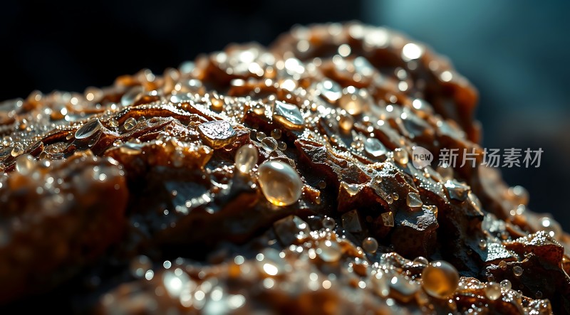 阳光下的水滴世界