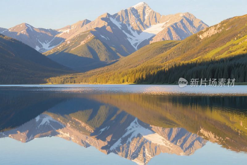 山水湖泊自然景观