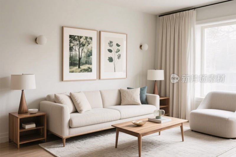 现代简约客厅场景