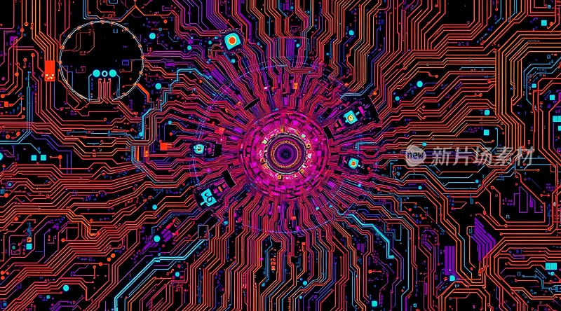 科技未来主义电路板设计