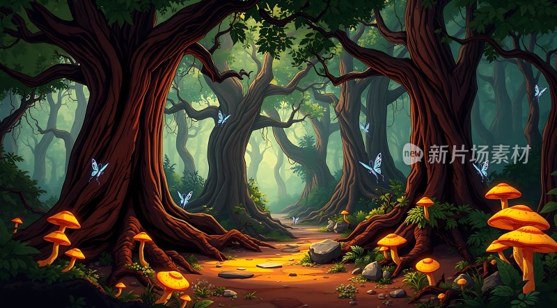 神秘森林秘径探险之旅