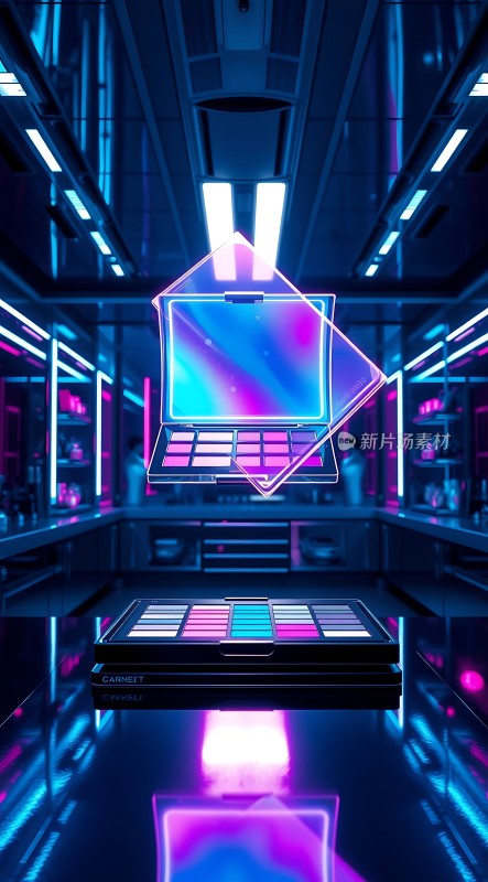 霓虹实验室里的炫彩眼影盘