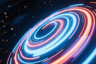 科技感环形霓虹光效