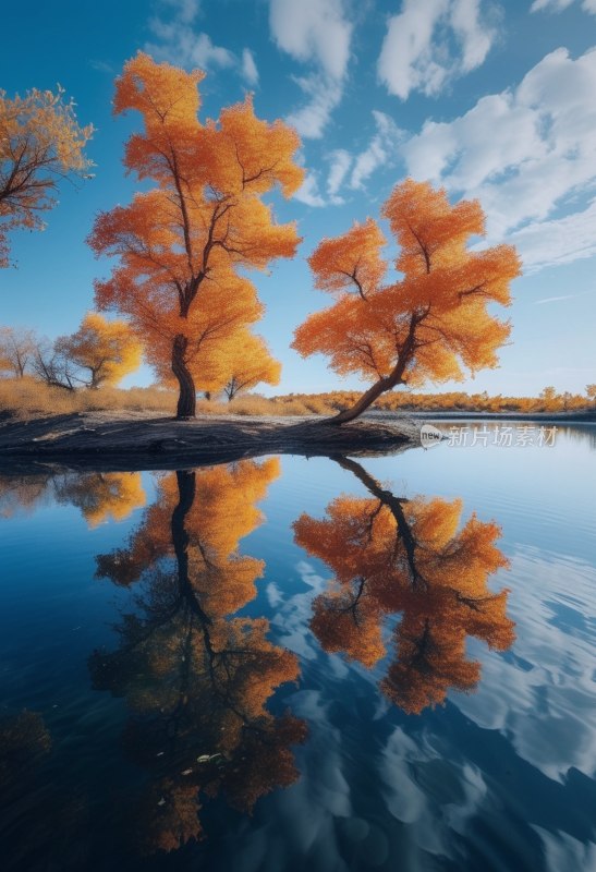 额济纳胡杨秋色