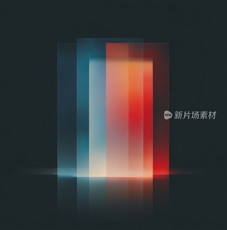 渐变色彩光影抽象图形背景