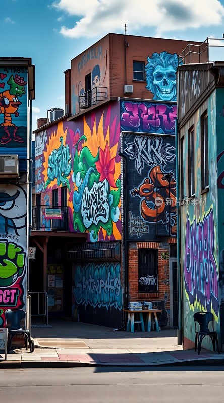街头艺术盛宴色彩斑斓的涂鸦世界
