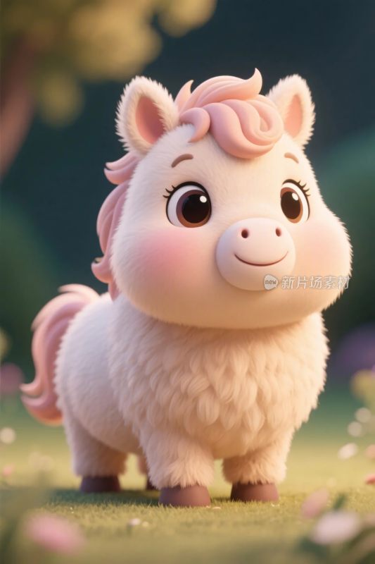 可爱卡通小马形象