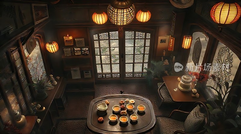 古风茶室雅集