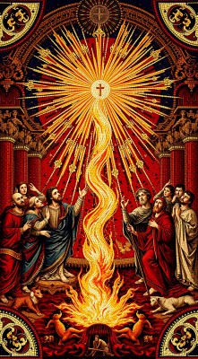 圣火降临神迹与信仰的交汇 圣火降临神迹与信仰的交汇