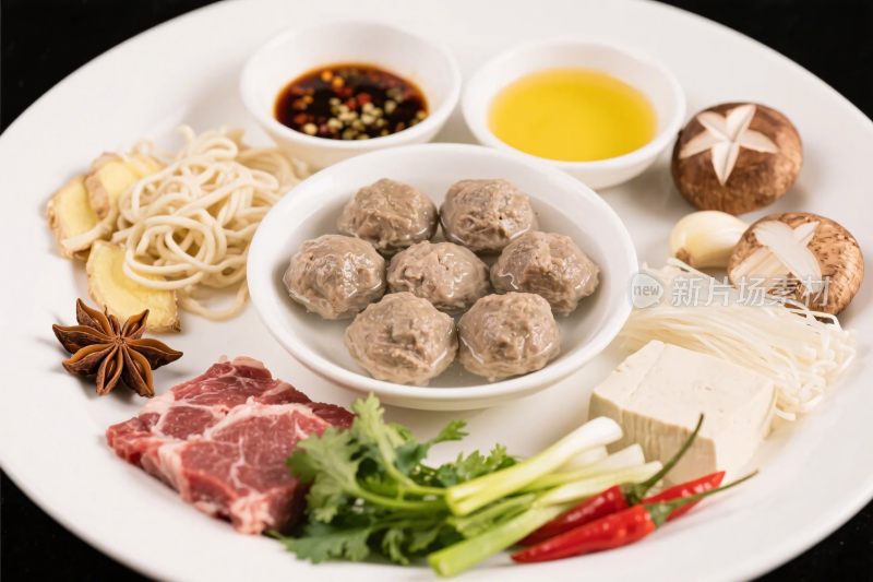 美食食材展示盘