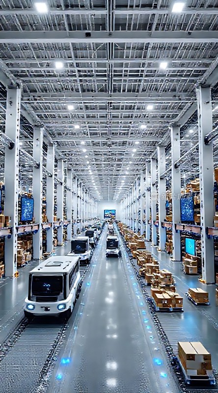 智能物流仓库自动化搬运机器人高效作业