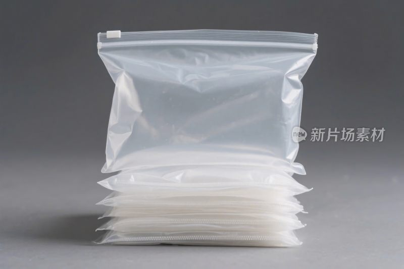 透明塑料包装袋堆叠