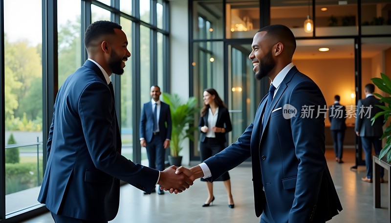 商务握手合作共赢