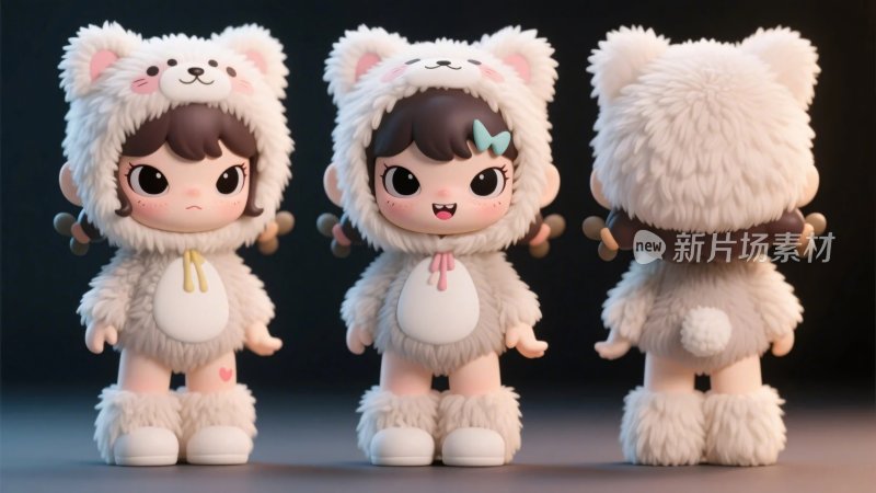 卡通玩偶造型展示