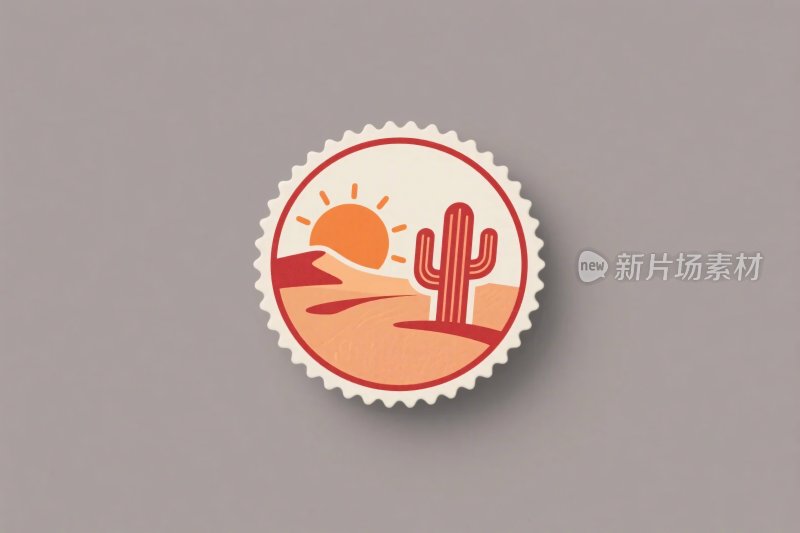 仙人掌沙漠插画图标