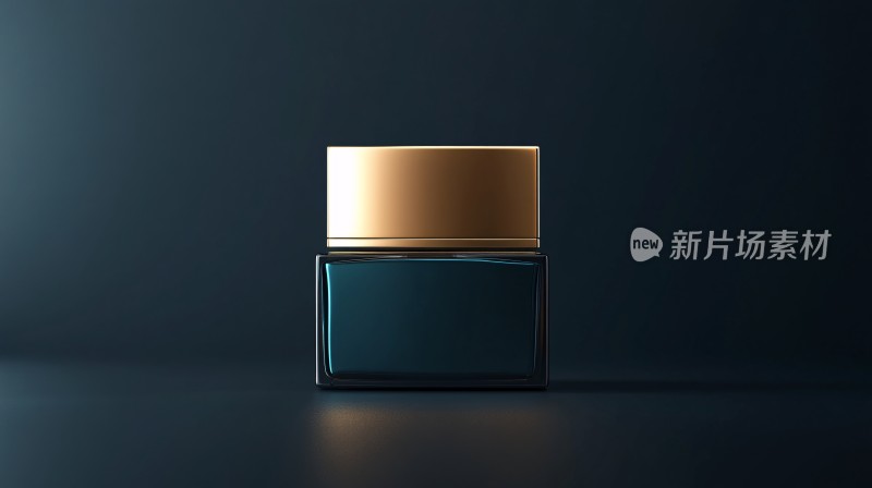 奢华黑金质感化妆品瓶插画