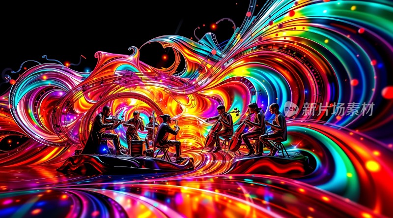 音乐盛宴色彩斑斓