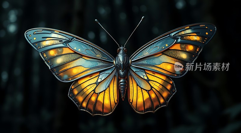 蝴蝶翅膀上的神秘光芒