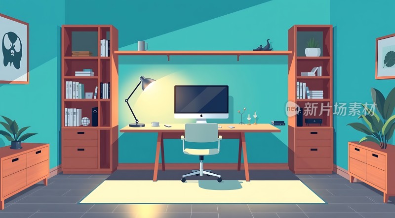 现代简约办公空间整洁明亮的工作环境