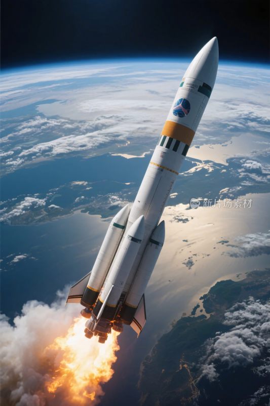 航天火箭发射升空