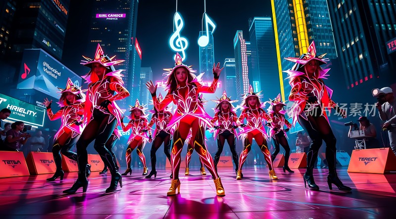 霓虹灯光下舞者闪耀登场！