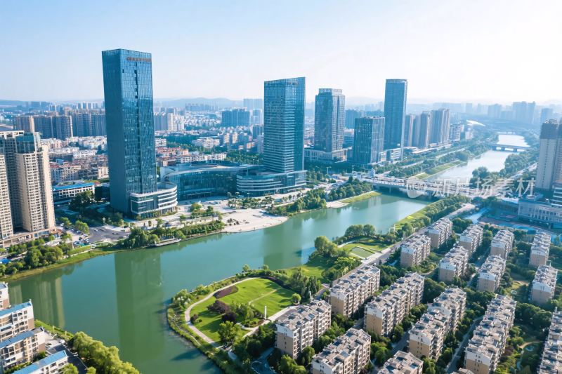 城市河流风光摄影