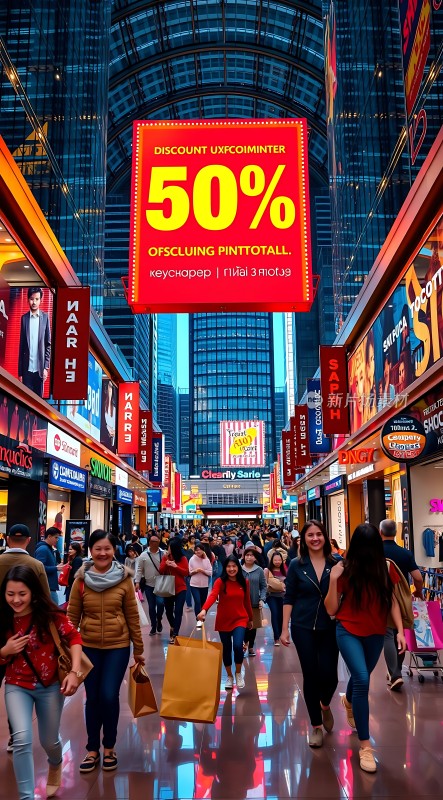 50%折扣大促购物狂欢盛宴