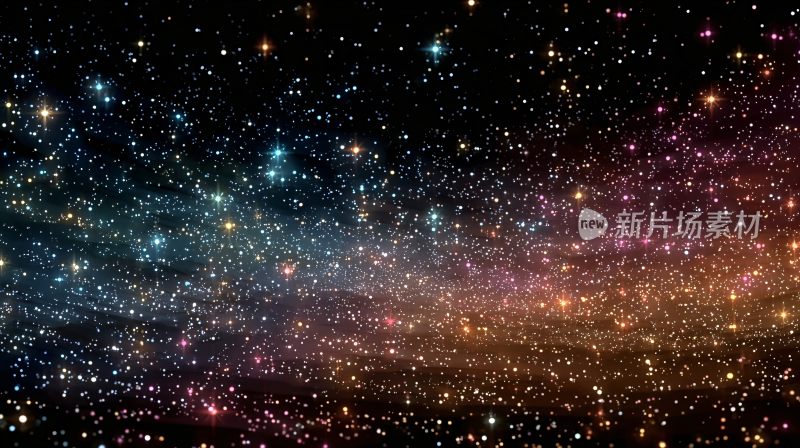 绚丽多彩的星空背景图