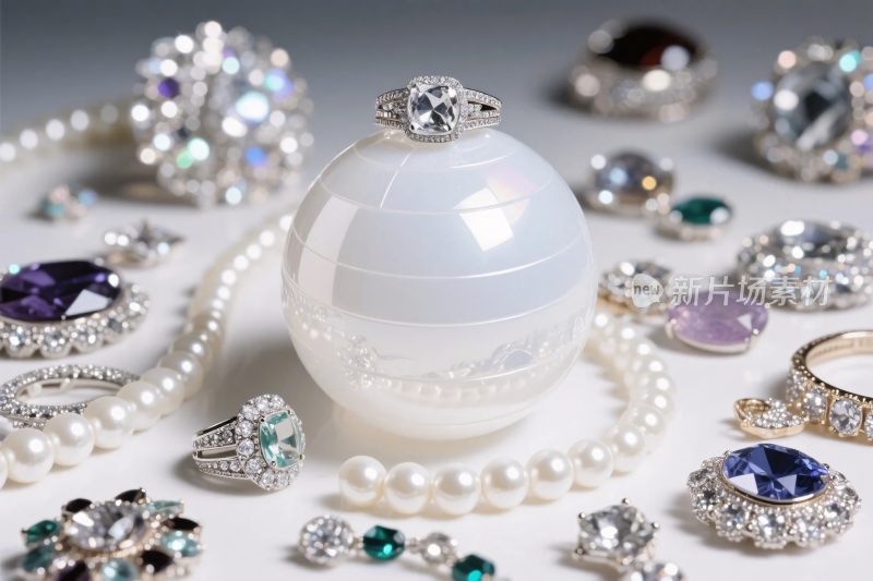 珠宝钻石珍珠装饰