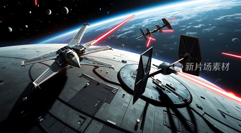 星际飞船激战地球轨道