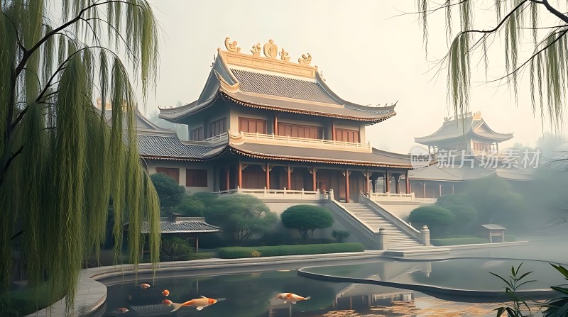 古风建筑园林景观