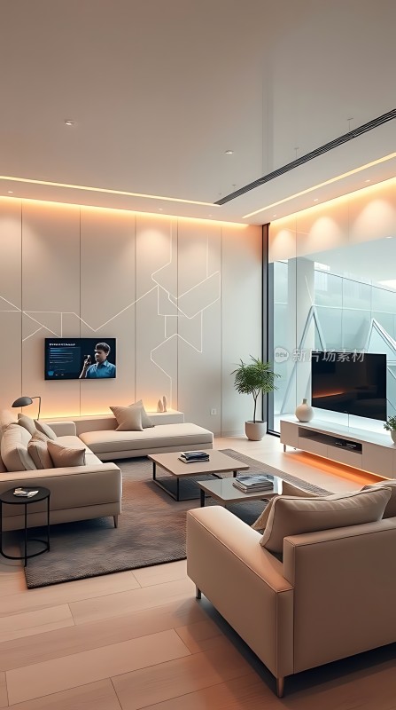 现代客厅设计简约大气舒适宜人