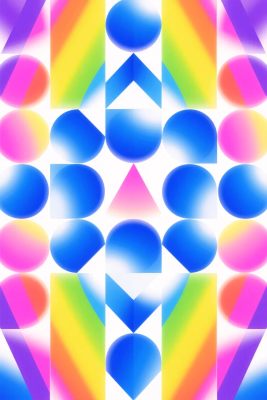 彩色几何对称图案 彩色几何对称图案