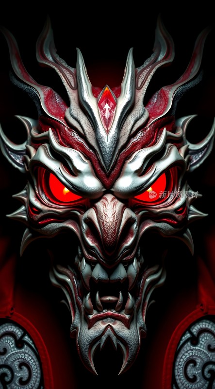 红色恶魔面具