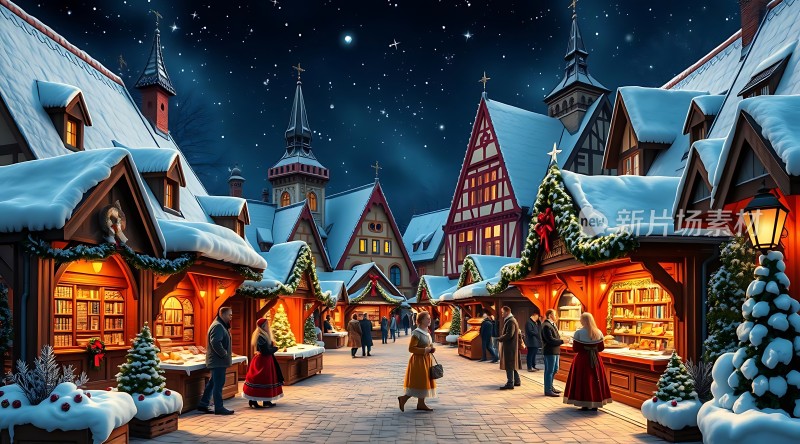 圣诞集市夜市