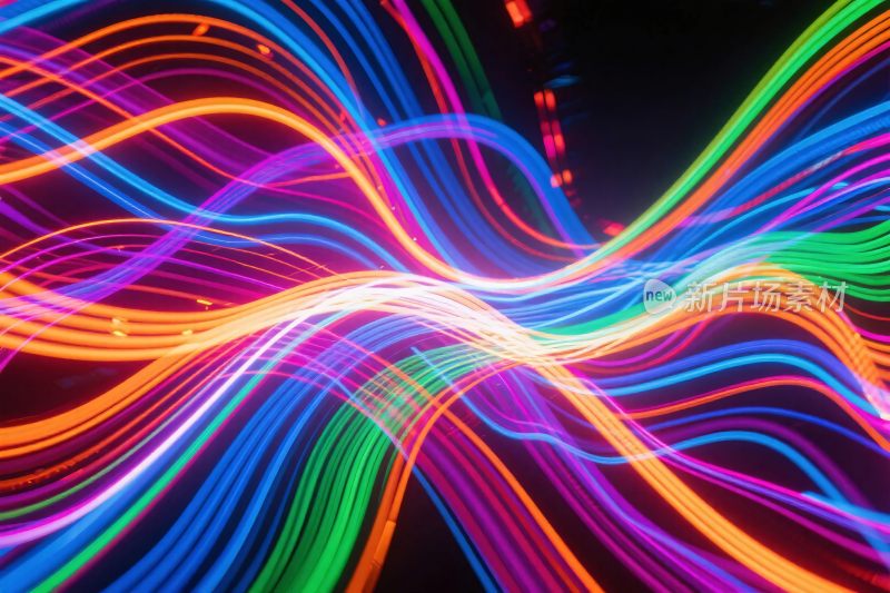 多彩光轨艺术效果