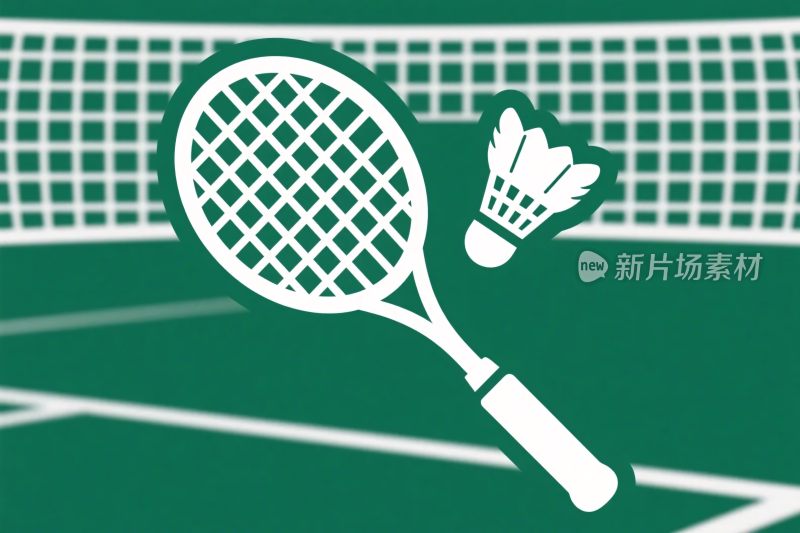 羽毛球场地器材简图