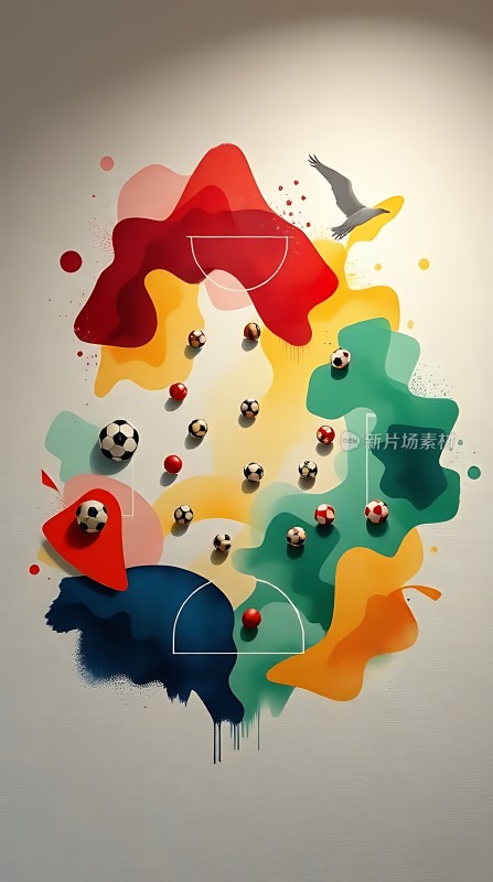 足球盛宴色彩与激情的碰撞