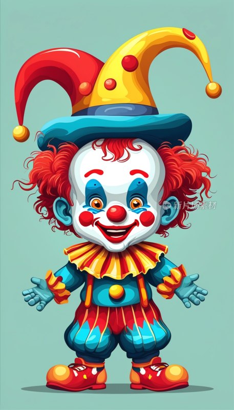 马戏团小丑卡通