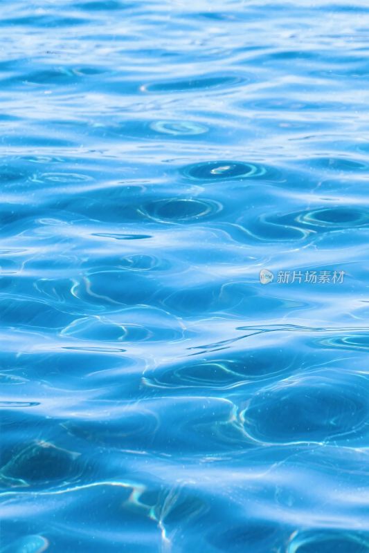 蓝色水面波纹图