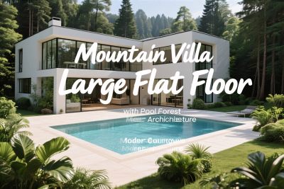 山间别墅效果图 山间别墅效果图