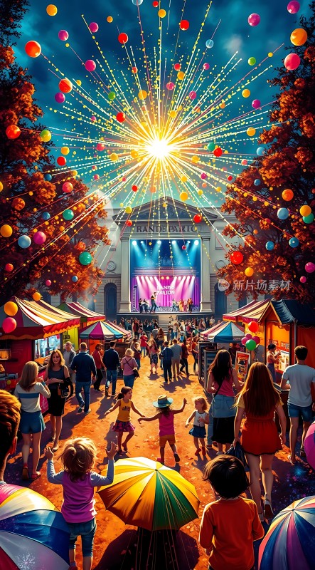 狂欢节上的欢乐时光