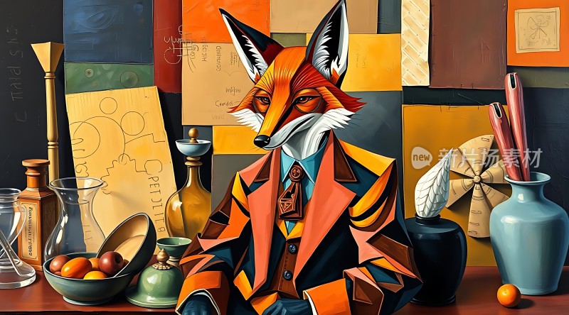 狐狸绅士静物