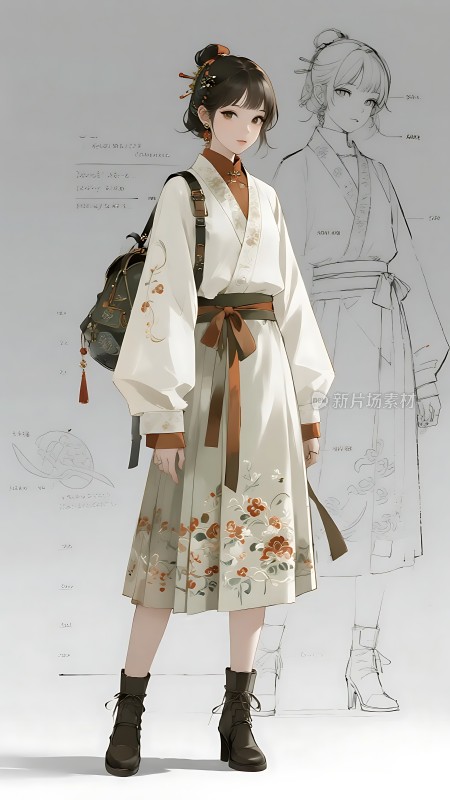 汉服佳人优雅大方