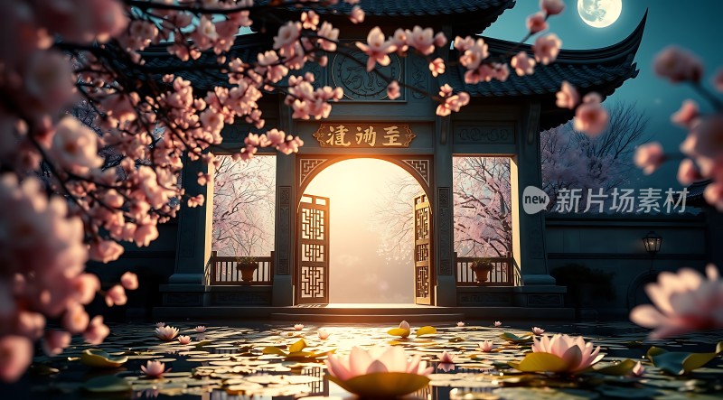 春满庭院月映荷塘