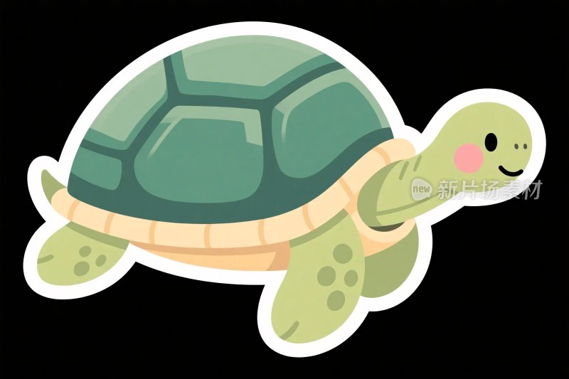 卡通乌龟插画