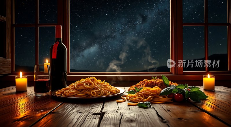 星空下的浪漫晚餐